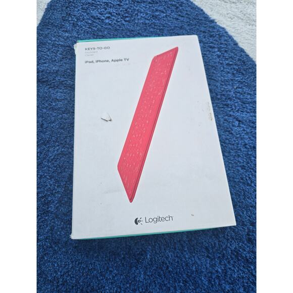 Logitech Keys-To-Go Wireless Bluetooth Keyboard for iPad, iPhone, Apple TV – NIB - Picture 1 of 4